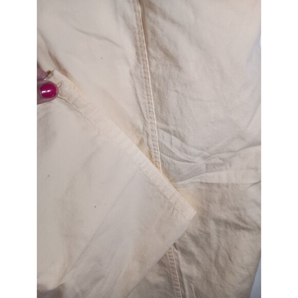 Cathy Daniels Elastic Waist Pockets Butter Yellow Cotton Capri Pants Size XL - Picture 3 of 6